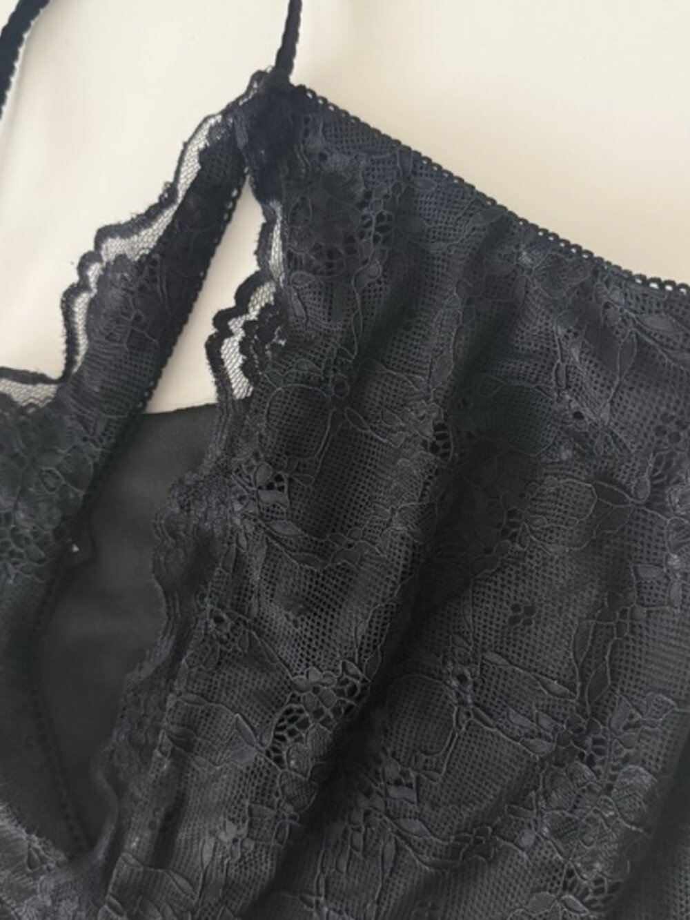 I Am Gia Black Lace Crop Top Womens XS Fairy Grunge Clubwear Whimsigoth Party - Picture 4 of 12